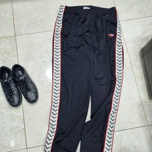 pony vintage black jogger rappers unisex casual baggy sweatpantas with pockets L